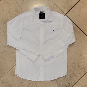 Nautica Kid's Classic White Button-Down Shirt